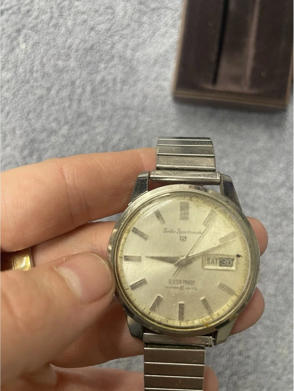 Vintage 1960’s JAPAN SEIKO SPORTSMATIC 5 21Jewels FOR PARTS